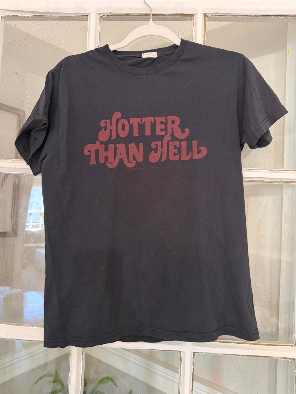 John Gault by Brandy Melville Hotter Than Hell Graphic Tee - Black